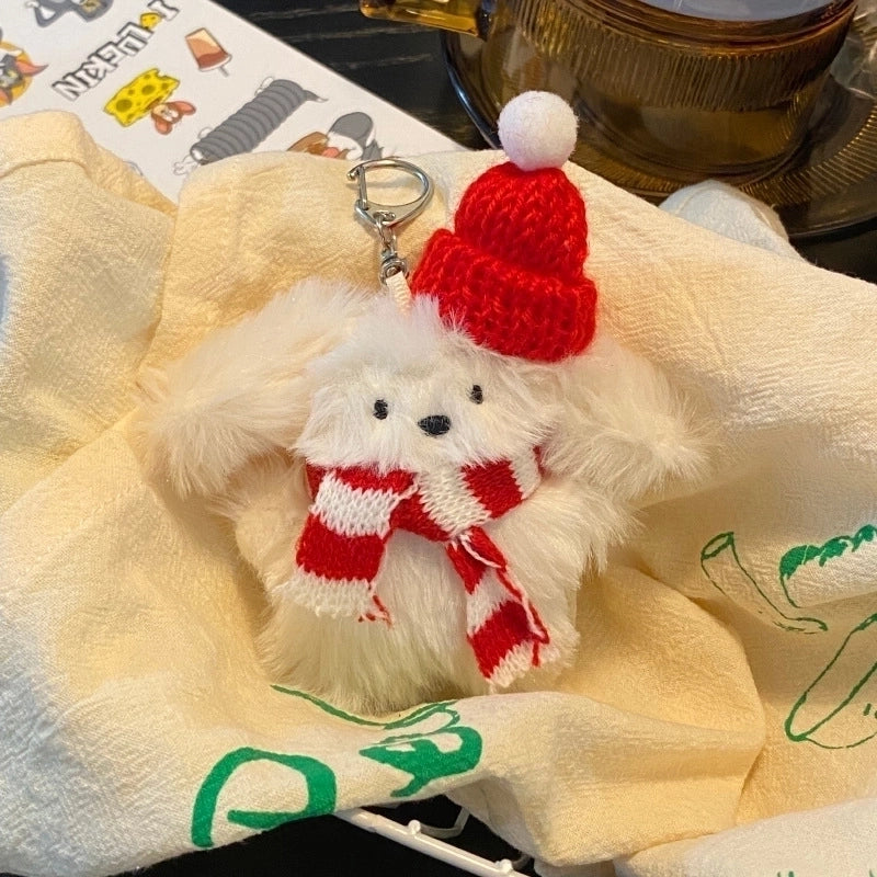 Cute Rabbit Plush Women’s Bag Pendant Keychain