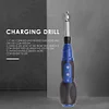 Anti-slip Handle Big Torque Electric Screwdriver USB Charging Drill (Blue)