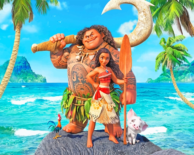 

Disney Moana Movie – Paint By Numbers - 40*50CM, 501 Original