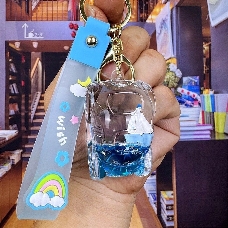 Cartoon Style Star Arylic Unisex Bag Pendant Keychain