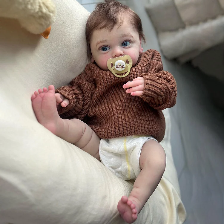 12"&16" Clement Full Body Silicone Bendable Reborn Baby Boy or Girl Dolls Named Jaden and Elija Rebornartdoll® RSAW-Rebornartdoll®