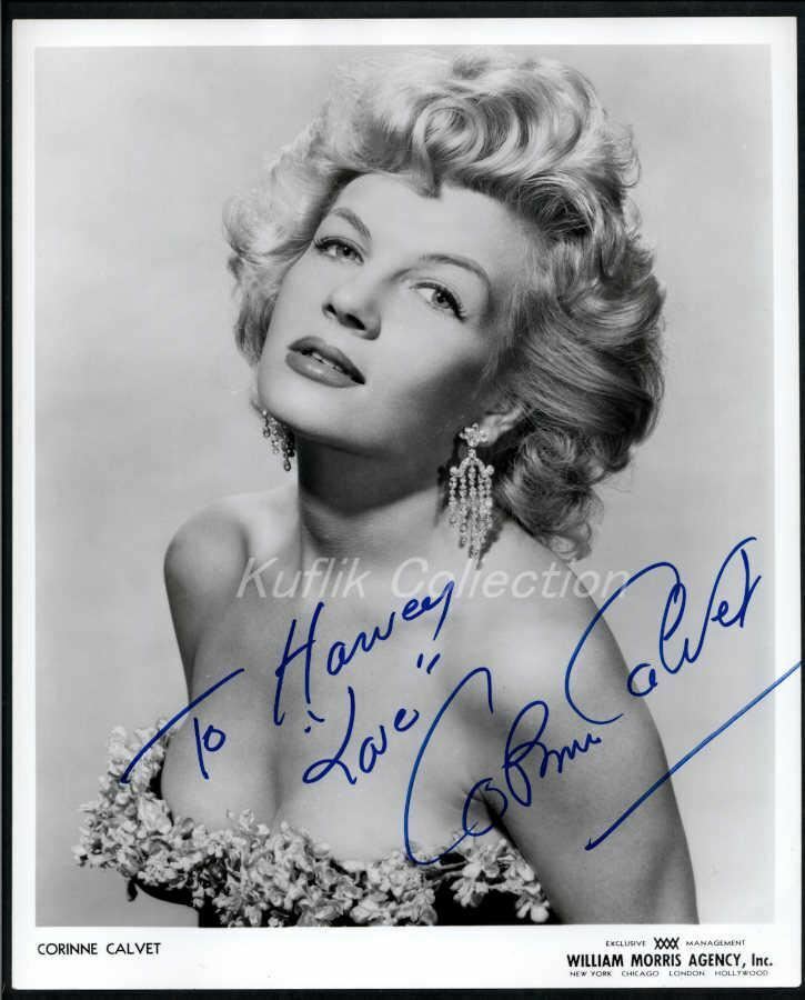 Corinne Calvet - Signed Autograph Headshot Photo Poster painting - The Far Country