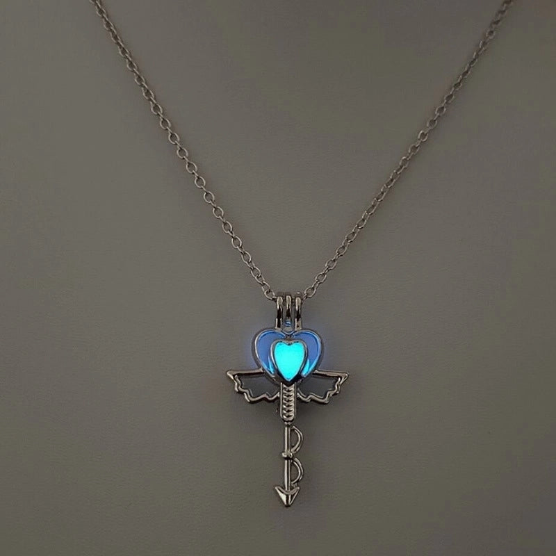 Luminous Hollow Diy Cage Christmas Tree Women’s Necklace