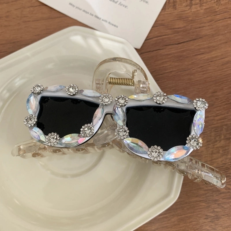 Women's Hip-Hop Streetwear Sunglasses Acetic Acid Sheets Hair Claws