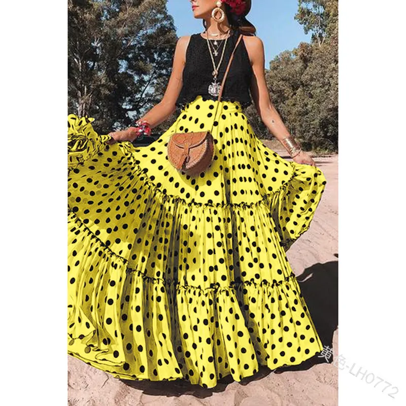 Uveng Uveng 2025 Summer New Women's Wear Wave Half Dress Fashion Sexy Casual Dress