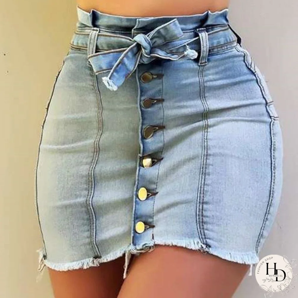 Women's Denim Skirts Soft comfortable Strengthy Elasticity Short Skirts for Women