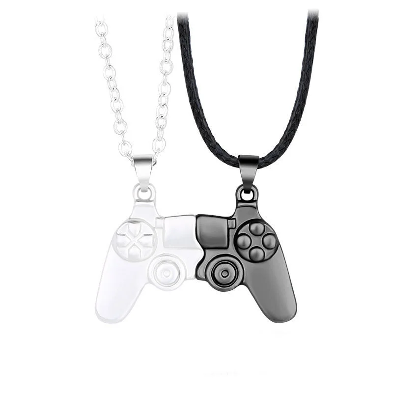 Magnet necklace game console handle couple necklace