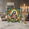 (Pre-Framed)Virgin Mary-Special Shape Diamond Painting Kit(30x30cm)