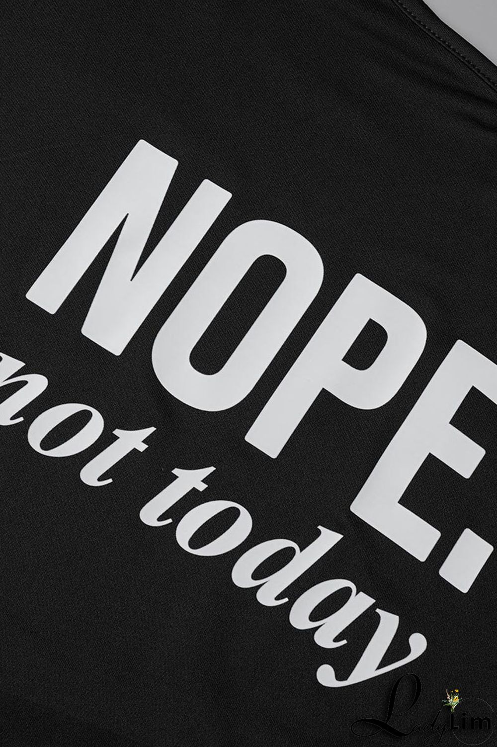 Black And White Sexy Street Print Patchwork Asymmetrical Oblique Collar Plus Size Two Pieces