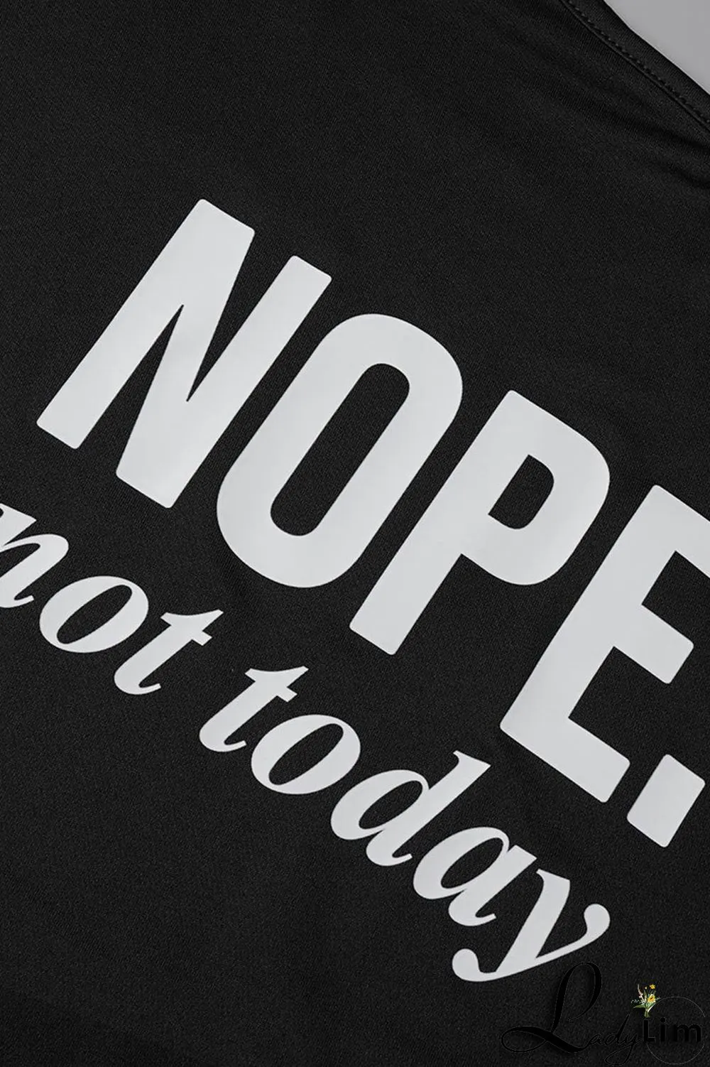 Black And White Sexy Street Print Patchwork Asymmetrical Oblique Collar Plus Size Two Pieces