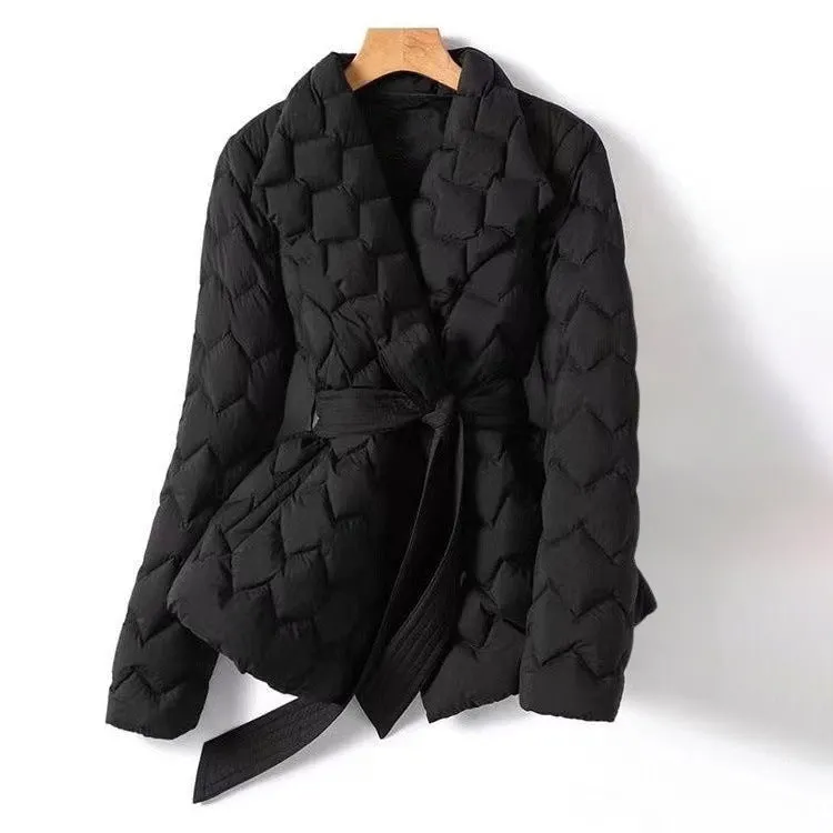 Women's Geometric Print Tailored Jacket &ndash; Chic Smart Layering &ndash; view 2