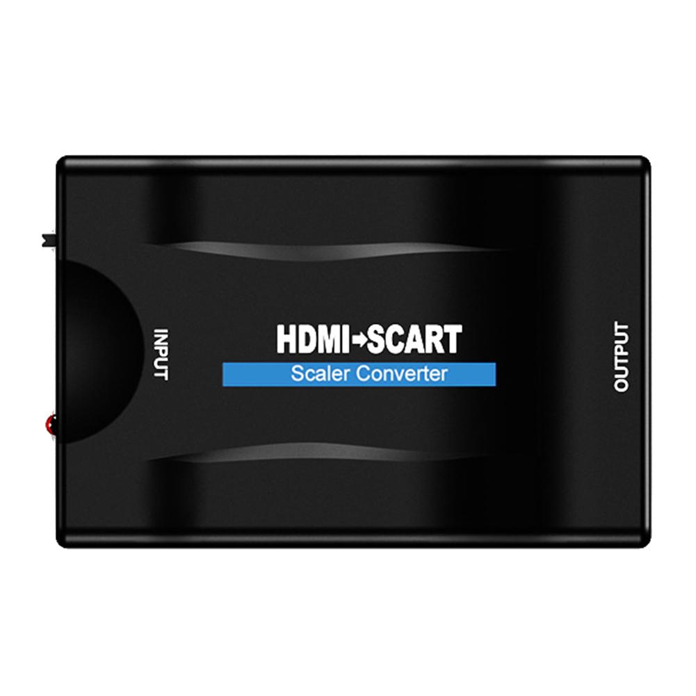 HW2906 HDMI-compatible to SCART Adapter 1080P Digital HD Video Audio Signal Converter от Cesdeals WW
