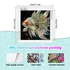 carpe koi - peinture diamant de forme sp&eacute;ciale - 30*30cm