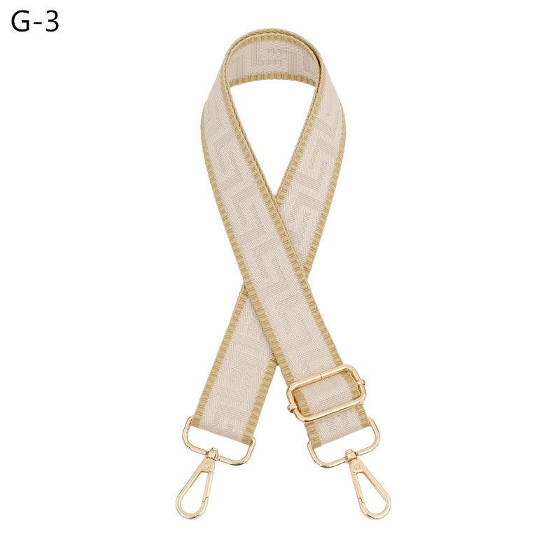 Polyester Color Block Bag Strap