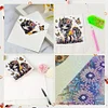 6pcs DIY Unicorn Diamond Painting Greeting Cards