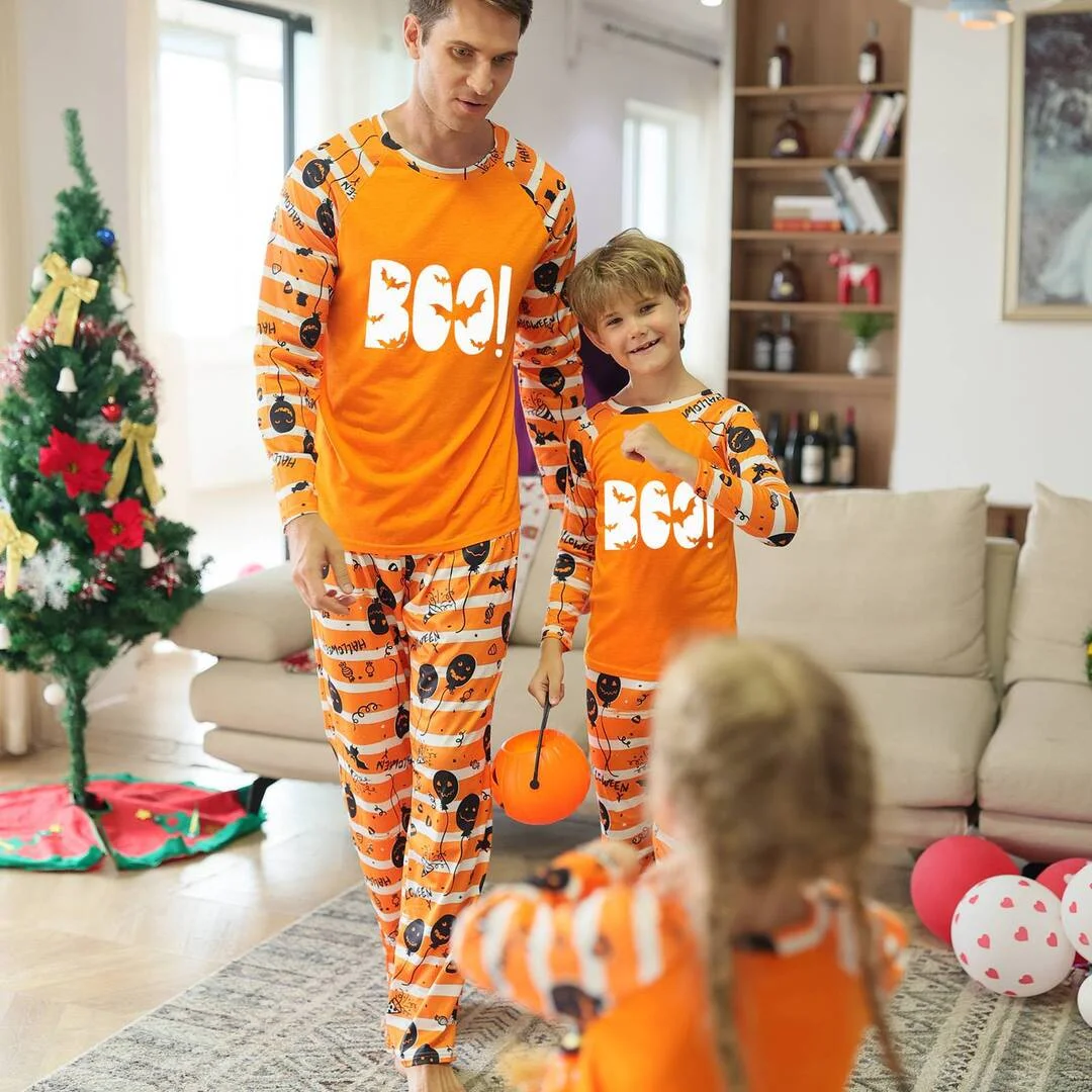 Family Matching Halloween Pajamas Parent-child Pajamas Set For Adult And Kids、、sdecorshop