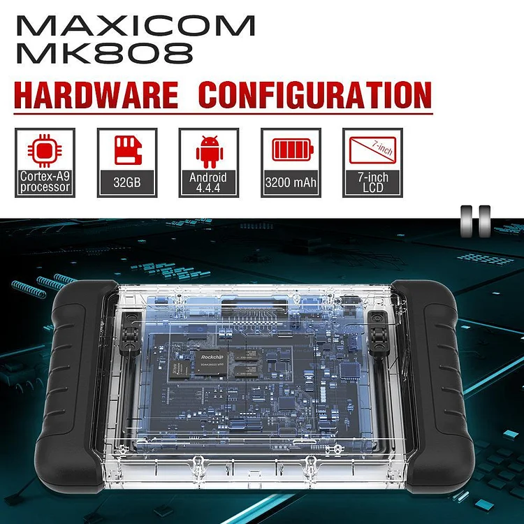 Autel Scanner MaxiCOM MK808 same as MX808