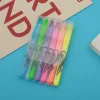 20PCS Erasable Oblique Head Color Fluorescent Pen Eraser School Season Student Office Stationery Highlighter