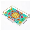 Acrylic Special Shaped Mandala Pattern 5D Diamond Painting Tray Art Craft Decor