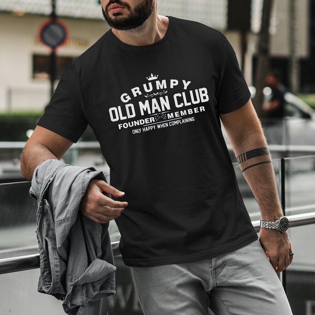Grumpy Old Man Club Mens Funny T'Shirt