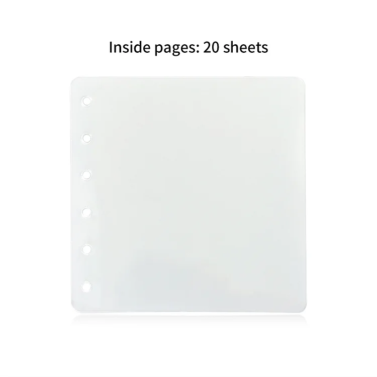 JOURNALSAY Cute Little Daisy Transparent Loose-Leaf Account Book 20 Sheets Notepad