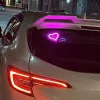 Car LED Neon Light interior Decoration DIY Modification Heart-Shaped Luminous Atmosphere Light USB\Cigarette Lighter Plug Neon Light Window Light