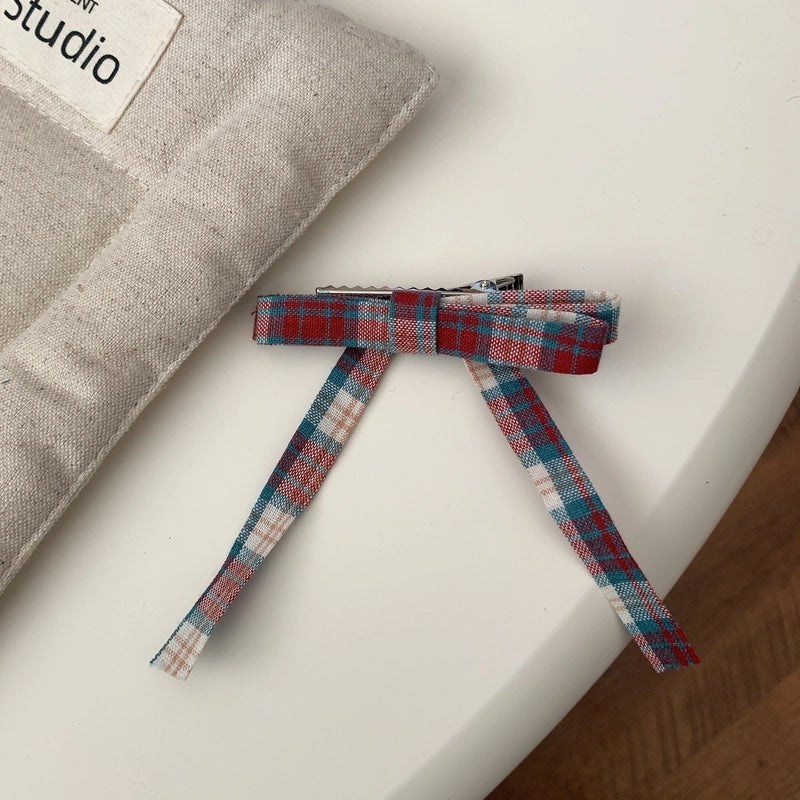 Vintage Style Lady Women’s Lattice Bow Knot Cloth Hair Clip Hair Band Hair Claws