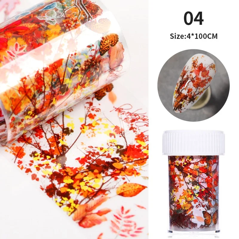 Nail Foils Marble Series Nail Transfer Foils Decorations DIY Idea Nail Art Transfer Sticker Decals Nail Accessories 4*100cm