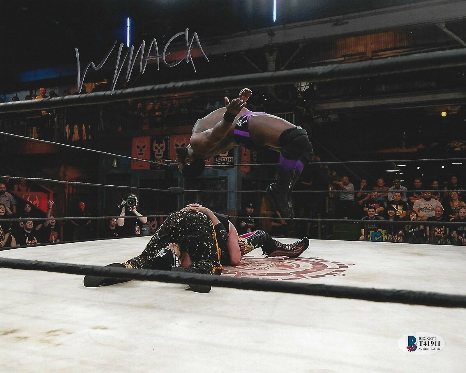 Willie Mack Signed 8x10 Photo Poster painting BAS Beckett COA Impact Lucha Underground Picture 4