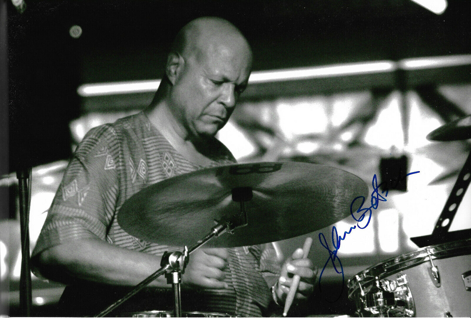 John Betsch Jazz signed 8x12 inch Photo Poster painting autograph