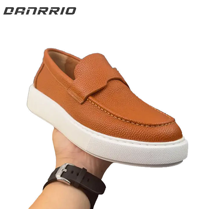 DANRRIO Handemade Retro Genuine Leather Retro Men's Casual Loafers DANRRIO.COM DANRRIO