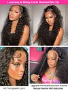 360 Lace Frontal Wig Human Hair Deep Wave Frontal Wigs Curly Human Hair Wig Brazilian Water Wave HD Lace Front Wigs For Women