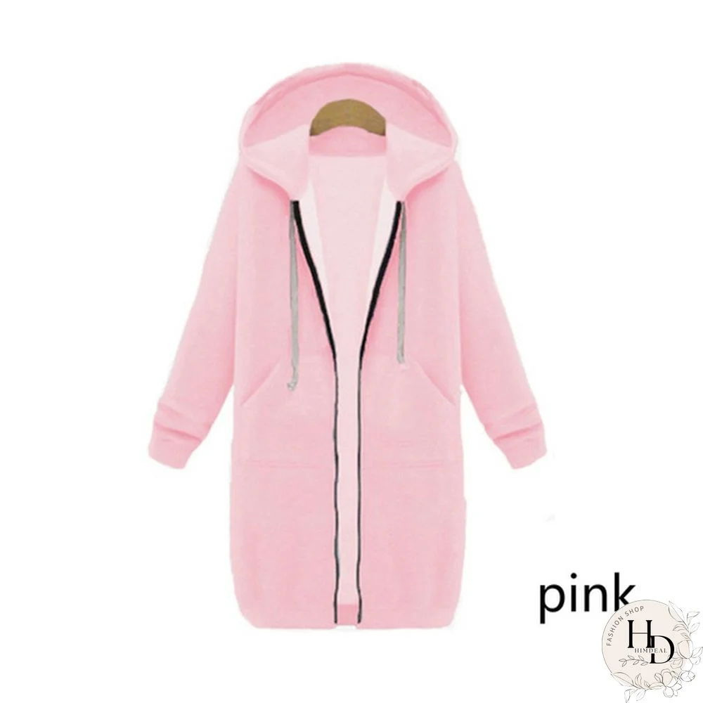 Plus Size Autumn Winter Women Cardigan Extra Long Thicken Velvet Jacket Loose Hoodie Coat
