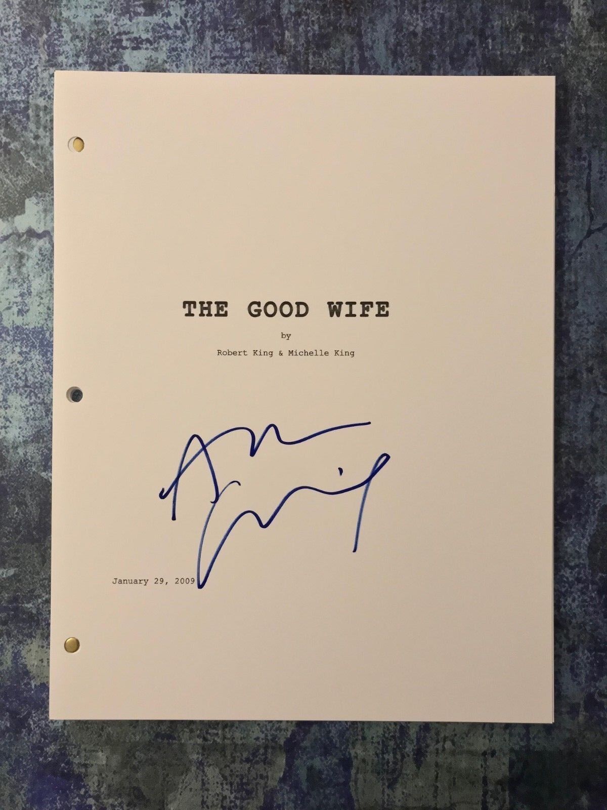 GFA The Good Wife Eli Gold * ALAN CUMMING * Signed TV Show Script PROOF AD1 COA