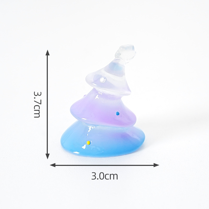 Mini Transparent Christmas Tree & Snowman Set
