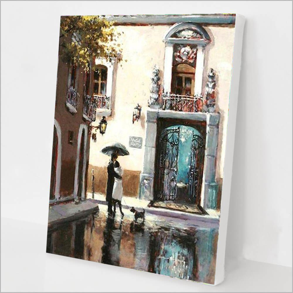 DIY Painting By Numbers | Hugging couple