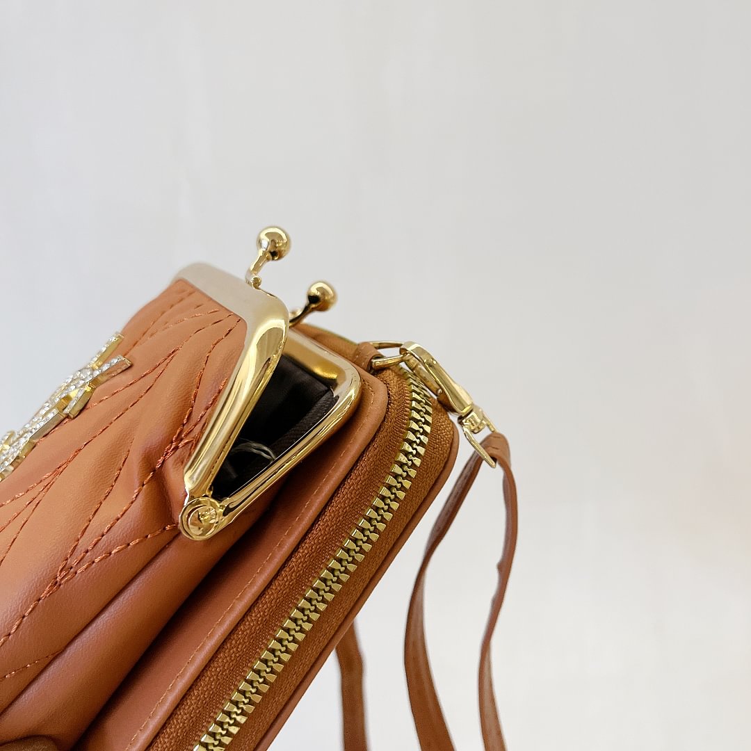 YSL Loulou in Quilted Leather Crossbody Bag Phone Wallet Card Holder Armpit Bag