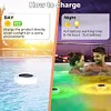 Solar Pool Chlorine Tablet Dispenser with Colorful Light for Up to 3 inch Tablet