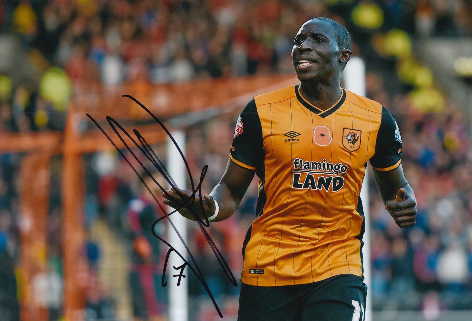 HULL CITY HAND SIGNED MOHAMED DIAME 12X8 Photo Poster painting 3.