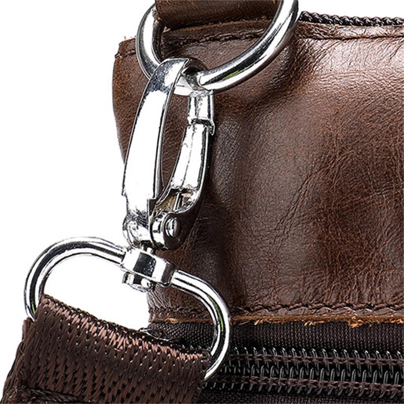 Men's Leather Shoulder Bag Retro Casual Crossbody Bag