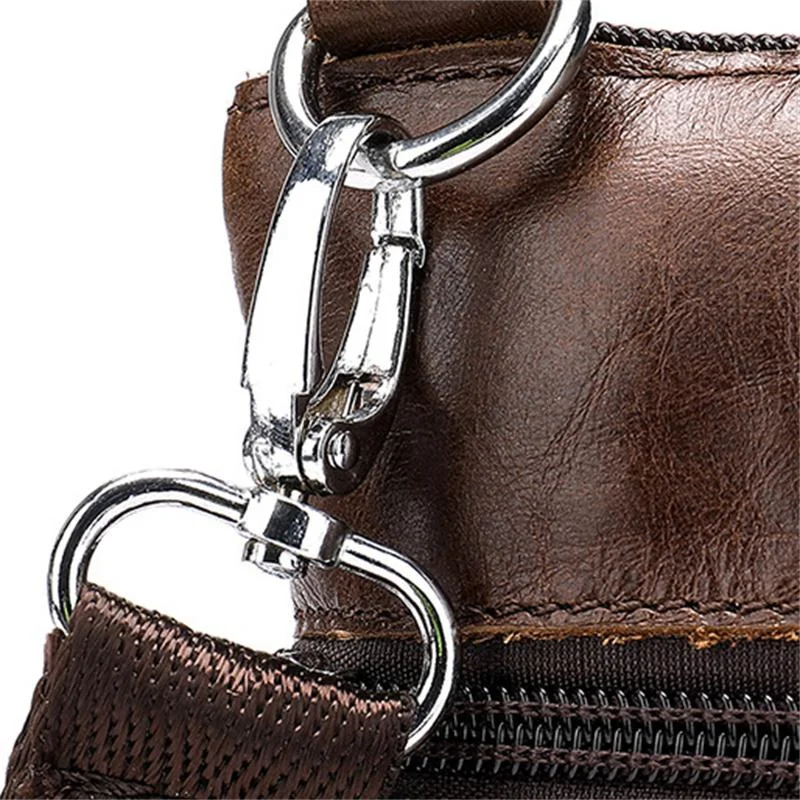 Men's Leather Shoulder Bag Retro Casual Crossbody Bag