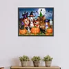 Halloween Hund - runder Bohrer Diamantmalerei - 50*40cm