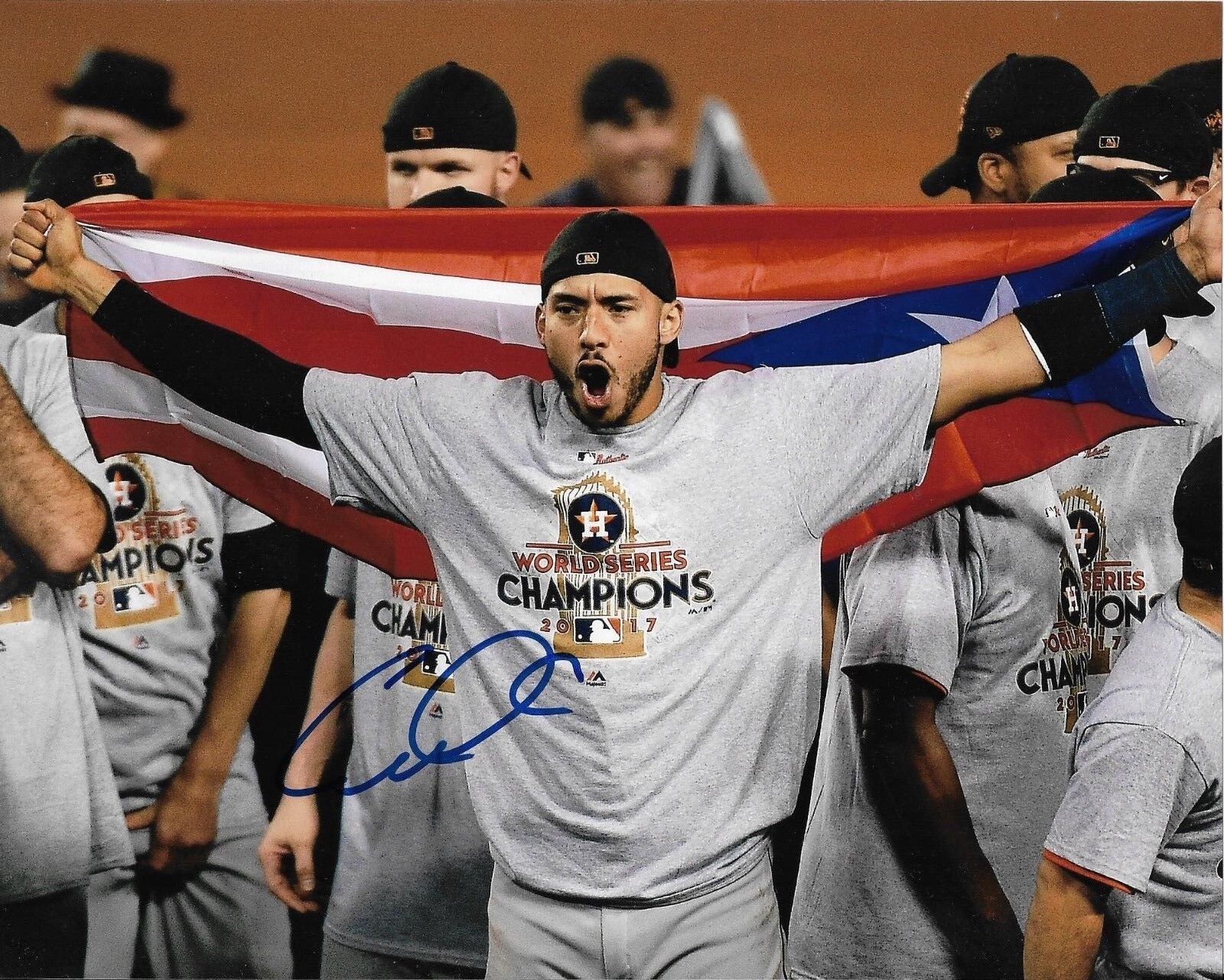 CARLOS CORREA signed autographed WORLD SERIES HOUSTON ASTROS 8x10 Photo Poster painting w/ COA