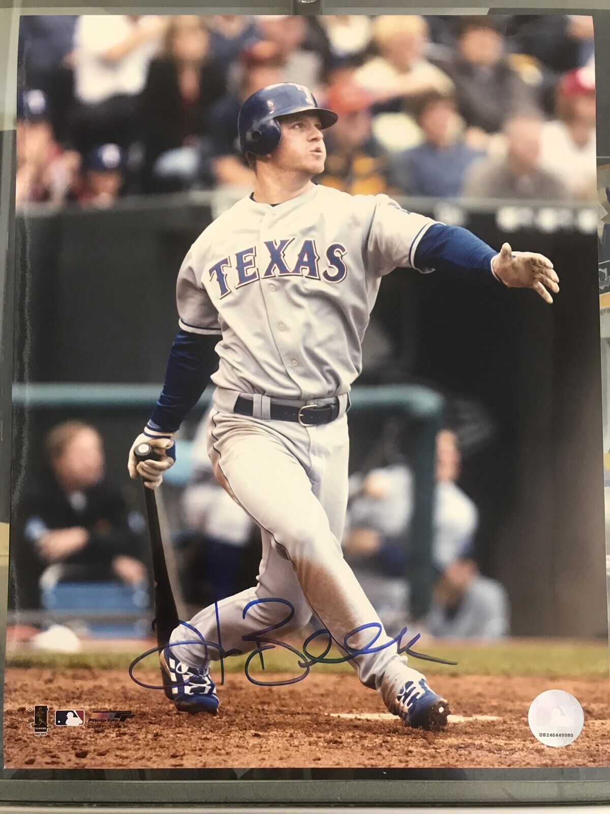 Hank Blalock Signed 11x14 All Star HR Rangers A3 Texas In Person