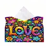 DIY Diamond Painting Creative Design Leather Handmade Tissue Holder Rhinestones Decorative Tissue Box Craft Kits
