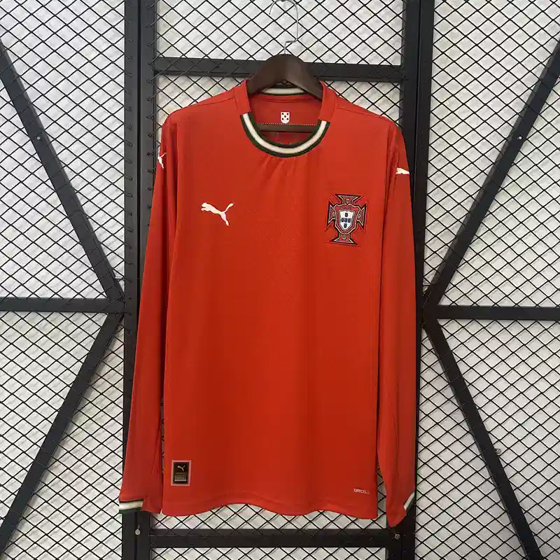 2025 Portugal Long Sleeve Soccer Jersey Home