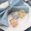 Hollow Geometric Circle Catering Napkin Ring