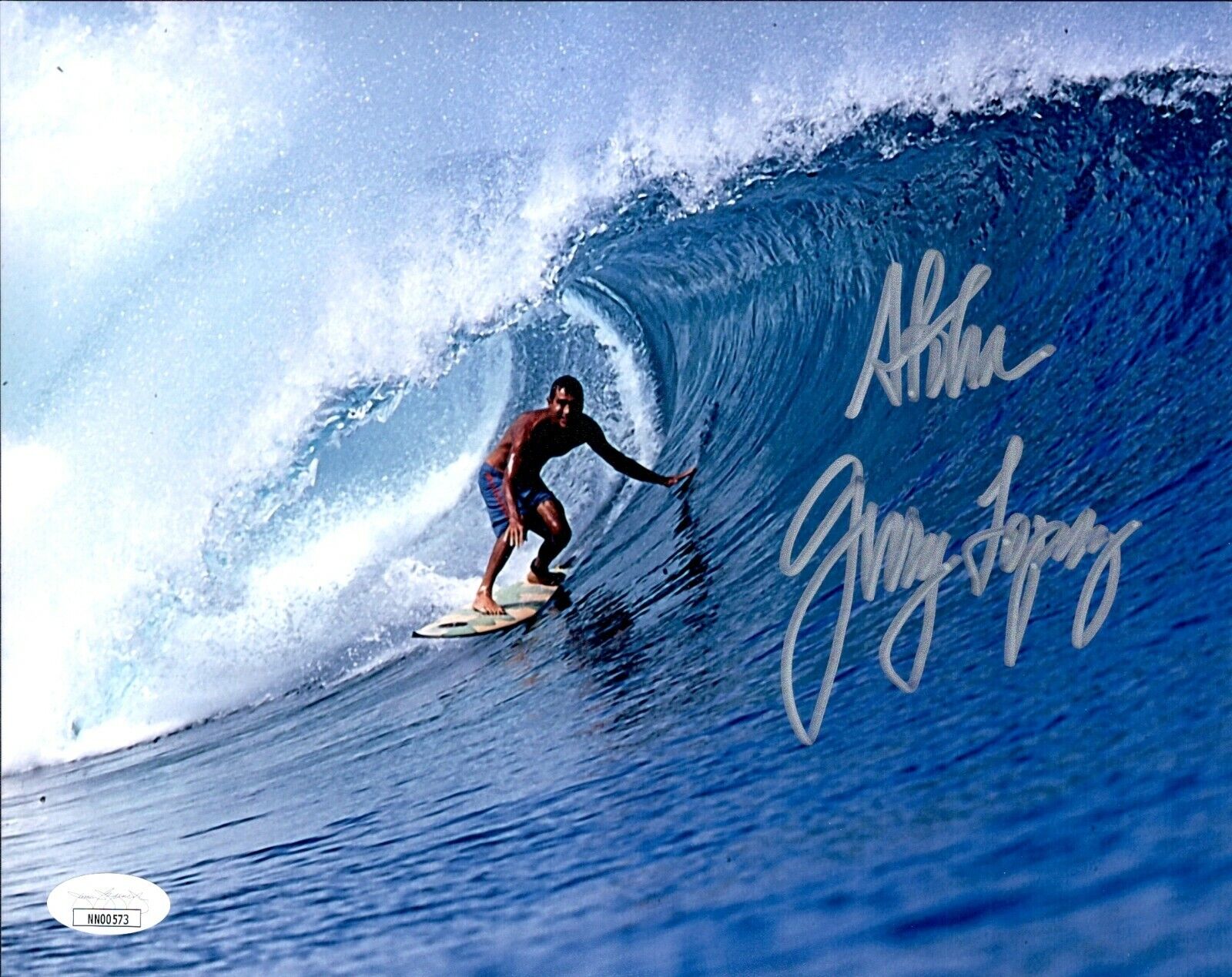 GERRY LOPEZ Signed MR. PIPELINE Surfing Legend 8x10 Photo Poster painting Autograph JSA COA Cert