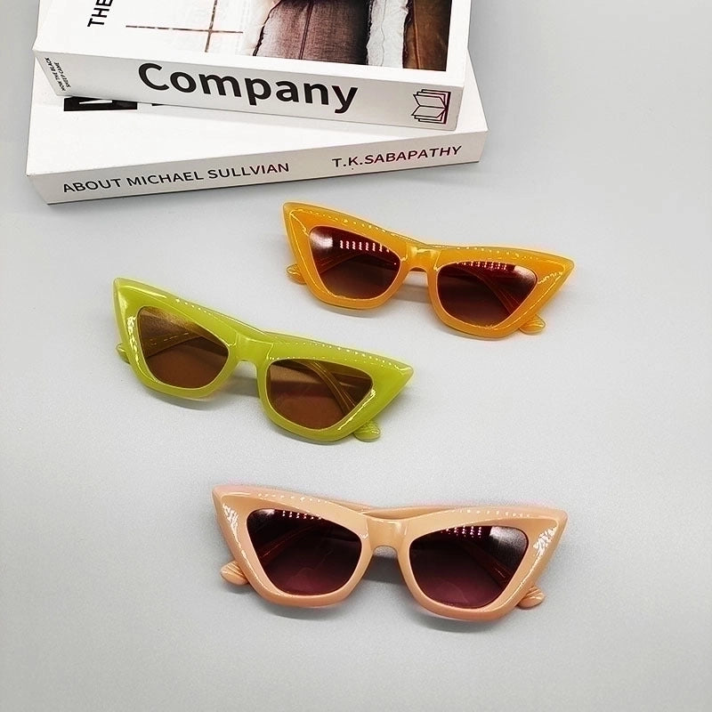 New Cat Eye Candy Color Sunglasses