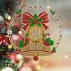 Christmas Diamond Painting Ornament Bell Wreath Hanging Decor 9.45x9.45in